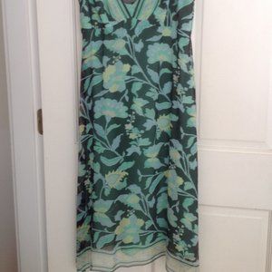 Elie Tahai Silk Gauzy Floral Summer Dress